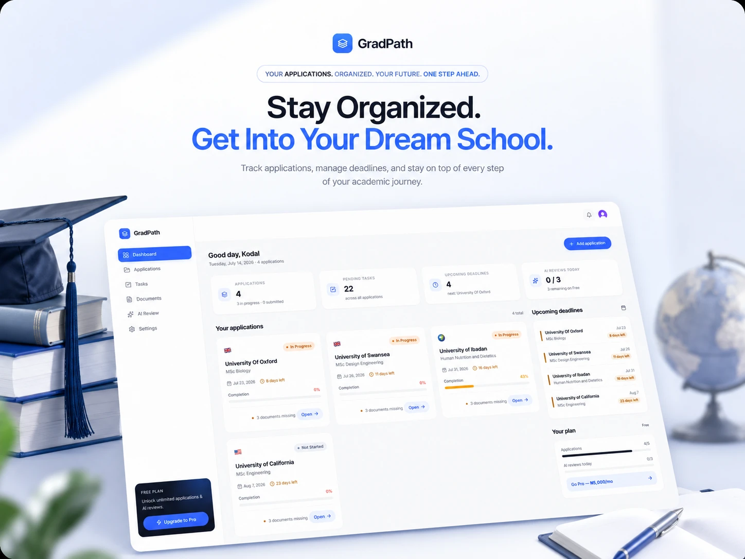 GradPath — application management platform